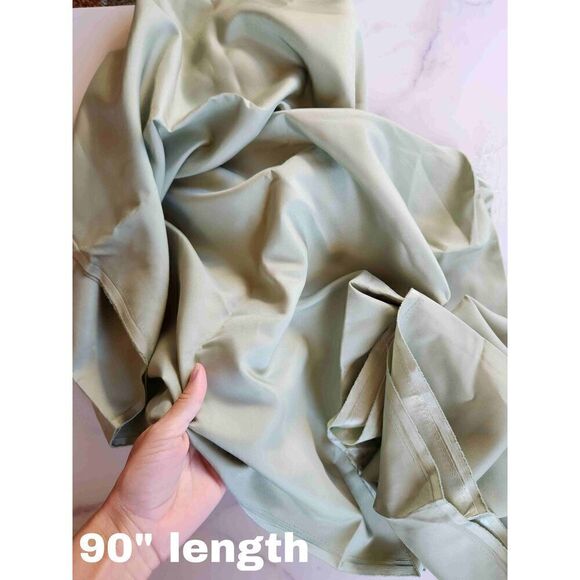 Vintage 70s 90s material fabric scrap bundle pieces floral silky sage quilt cott - Picture 4 of 7